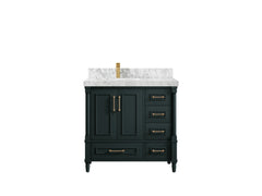 Aberdeen 36 in. W x 22 in. D Left Offset Sink Bathroom Vanity - photo 18