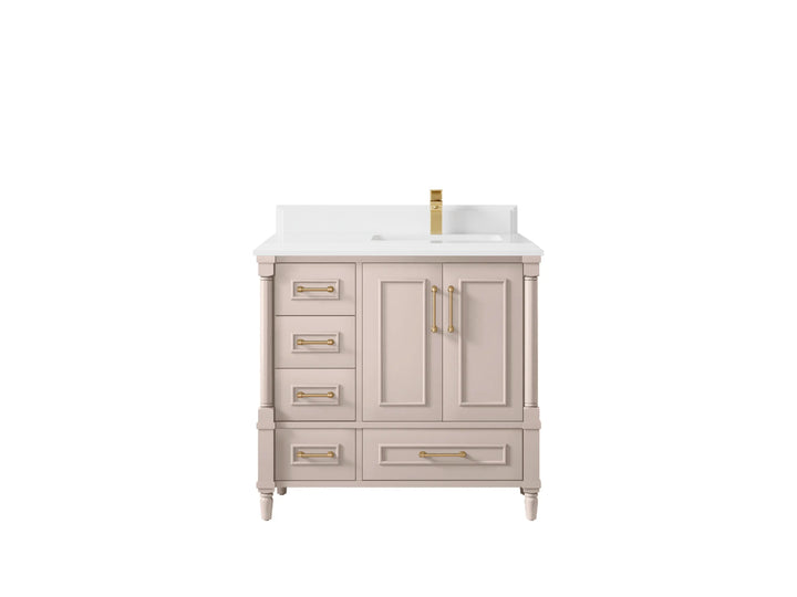 Aberdeen 36 in. W x 22 in. D Right Offset Sink Bathroom Vanity - photo 26