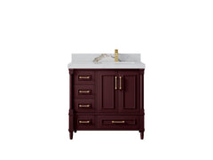 Aberdeen 36 in. W x 22 in. D Right Offset Sink Bathroom Vanity - photo 12