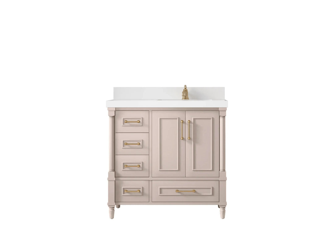 Aberdeen 36 in. W x 22 in. D Right Offset Sink Bathroom Vanity - Willow Bath and Vanity