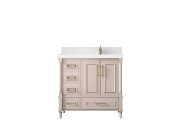 Aberdeen 36 in. W x 22 in. D Right Offset Sink Bathroom Vanity - photo 1