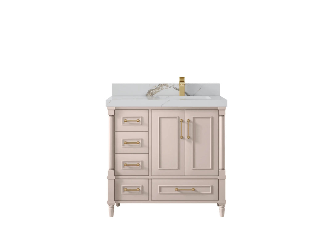 Aberdeen 36 in. W x 22 in. D Right Offset Sink Bathroom Vanity - Willow Bath and Vanity