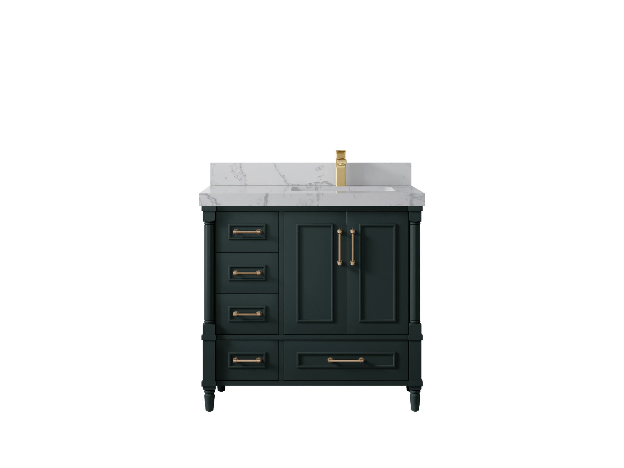 Aberdeen 36 in. W x 22 in. D Right Offset Sink Bathroom Vanity - Willow Bath and Vanity