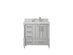 Aberdeen 36 in. W x 22 in. D Right Offset Sink Bathroom Vanity - photo 12
