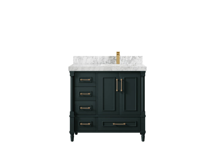 Aberdeen 36 in. W x 22 in. D Right Offset Sink Bathroom Vanity - photo 18