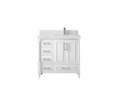 Aberdeen 36 in. W x 22 in. D Right Offset Sink Bathroom Vanity - photo 16