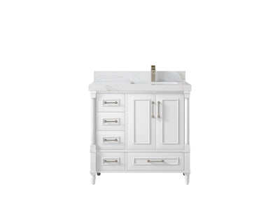Aberdeen 36 in. W x 22 in. D Right Offset Sink Bathroom Vanity - Willow Bath and Vanity