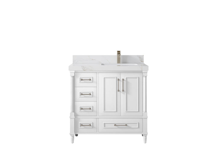 Aberdeen 36 in. W x 22 in. D Right Offset Sink Bathroom Vanity - photo 16