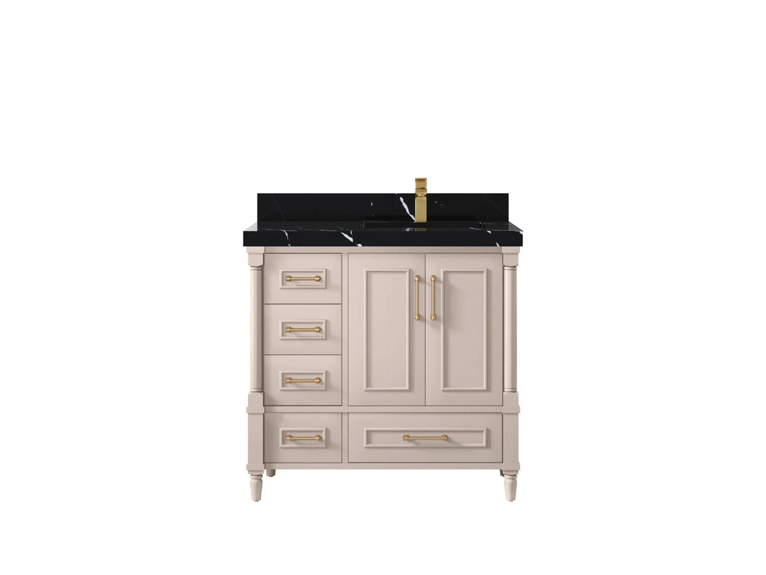 Aberdeen 36 in. W x 22 in. D Right Offset Sink Bathroom Vanity - Willow Bath and Vanity