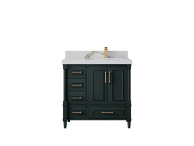 Aberdeen 36 in. W x 22 in. D Right Offset Sink Bathroom Vanity - Willow Bath and Vanity