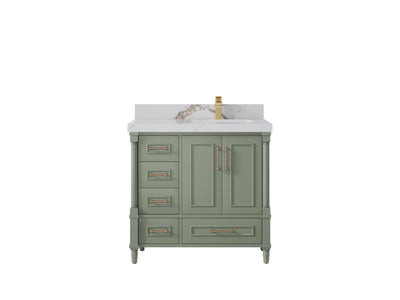 Aberdeen 36 in. W x 22 in. D Right Offset Sink Bathroom Vanity - Willow Bath and Vanity