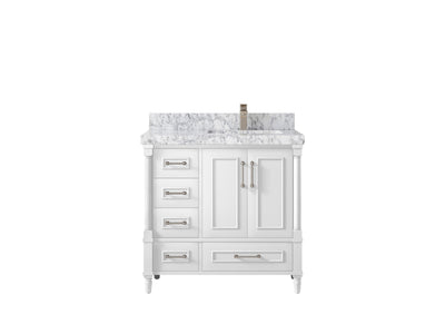 Aberdeen 36 in. W x 22 in. D Right Offset Sink Bathroom Vanity - Willow Bath and Vanity