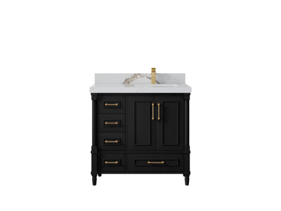 Aberdeen 36 in. W x 22 in. D Right Offset Sink Bathroom Vanity - Willow Bath and Vanity