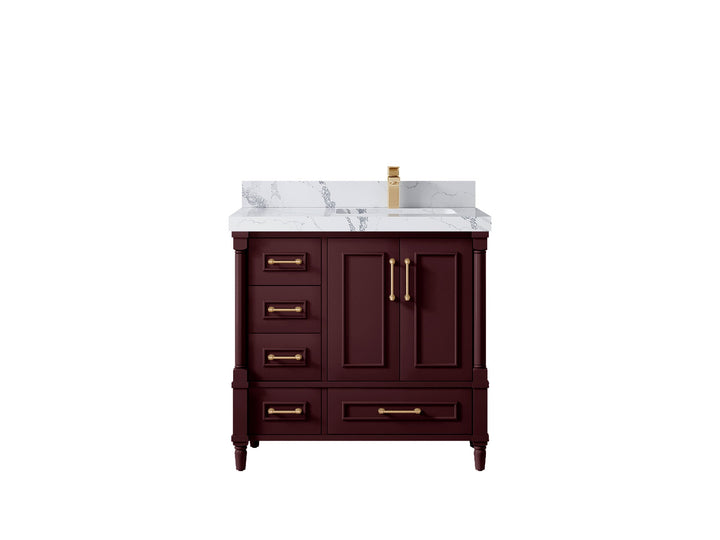 Aberdeen 36 in. W x 22 in. D Right Offset Sink Bathroom Vanity - photo 18