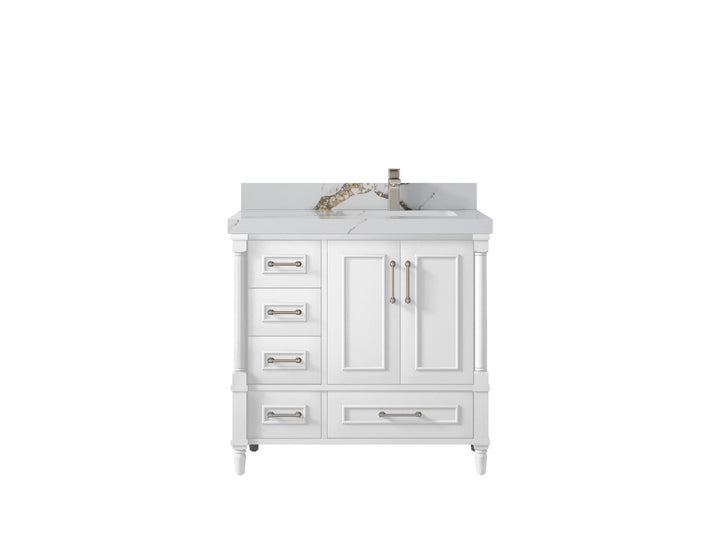 Aberdeen 36 in. W x 22 in. D Right Offset Sink Bathroom Vanity - photo 12