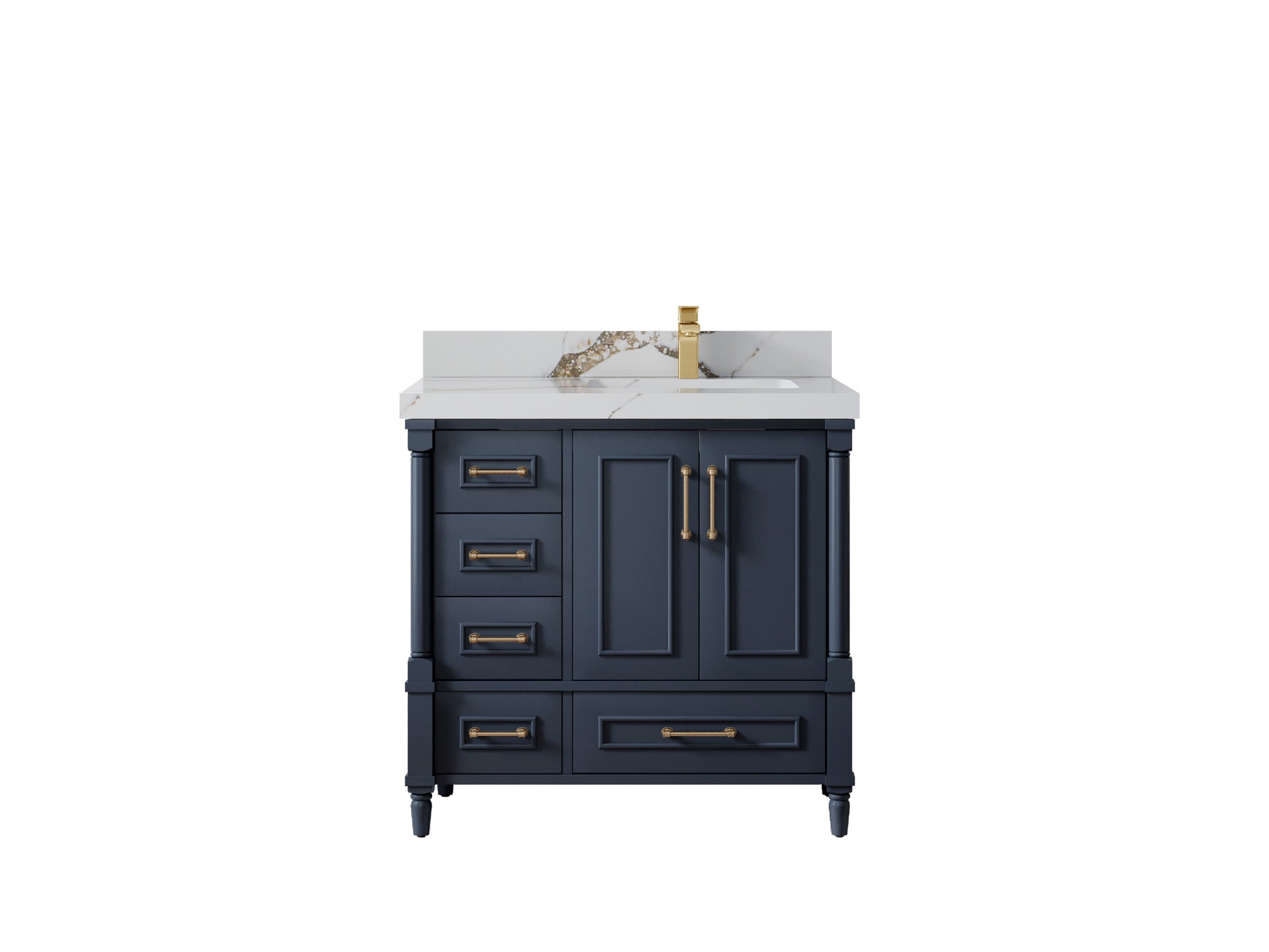 Aberdeen 36 in. W x 22 in. D Right Offset Sink Bathroom Vanity - Willow Bath and Vanity