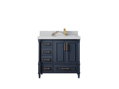Aberdeen 36 in. W x 22 in. D Right Offset Sink Bathroom Vanity - Willow Bath and Vanity