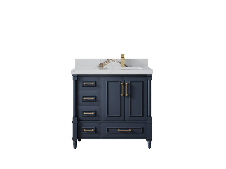 Aberdeen 36 in. W x 22 in. D Right Offset Sink Bathroom Vanity - photo 12