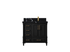 Aberdeen 36 in. W x 22 in. D Right Offset Sink Bathroom Vanity - photo 8