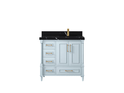 Aberdeen 36 in. W x 22 in. D Right Offset Sink Bathroom Vanity - Willow Bath and Vanity