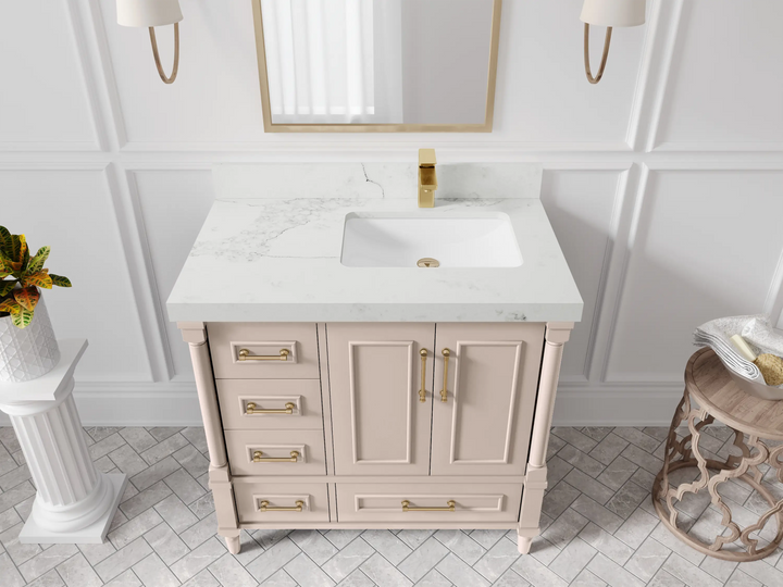 Aberdeen 36 in. W x 22 in. D Right Offset Sink Bathroom Vanity - photo 17