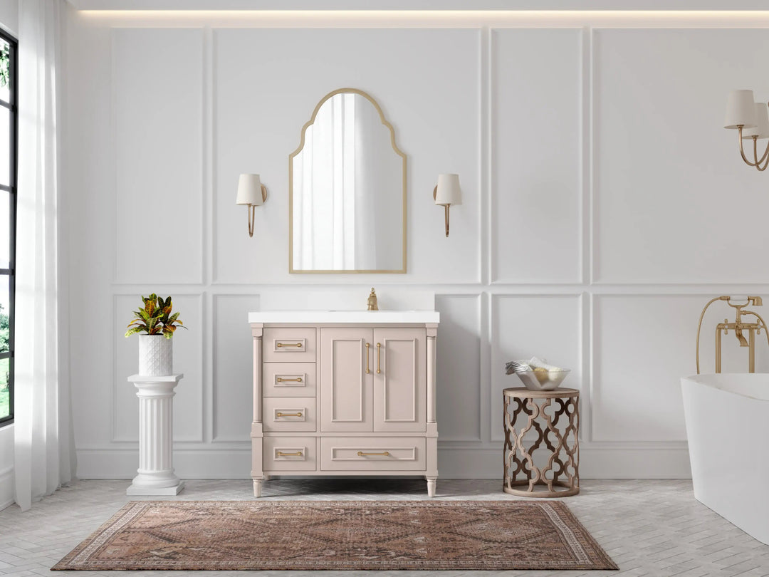 Aberdeen 36 in. W x 22 in. D Right Offset Sink Bathroom Vanity - Willow Bath and Vanity