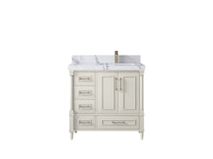 Aberdeen 36 in. W x 22 in. D Right Offset Sink Bathroom Vanity - photo 44
