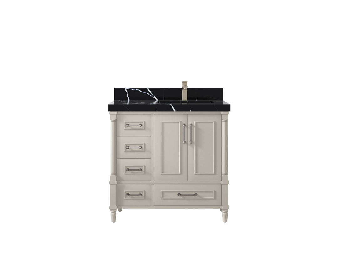 Aberdeen 36 in. W x 22 in. D Right Offset Sink Bathroom Vanity - Willow Bath and Vanity