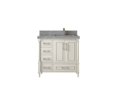 Aberdeen 36 in. W x 22 in. D Right Offset Sink Bathroom Vanity - photo 32