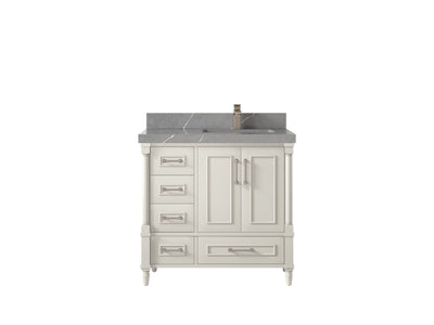 Aberdeen 36 in. W x 22 in. D Right Offset Sink Bathroom Vanity - Willow Bath and Vanity
