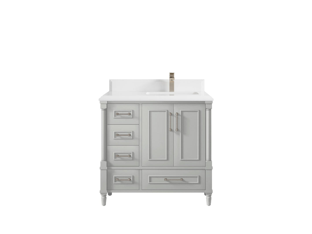 Aberdeen 36 in. W x 22 in. D Right Offset Sink Bathroom Vanity - Willow Bath and Vanity