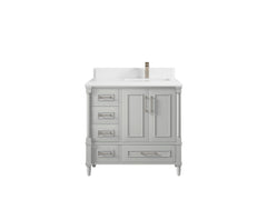 Aberdeen 36 in. W x 22 in. D Right Offset Sink Bathroom Vanity - photo 24