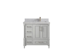 Aberdeen 36 in. W x 22 in. D Right Offset Sink Bathroom Vanity - photo 28