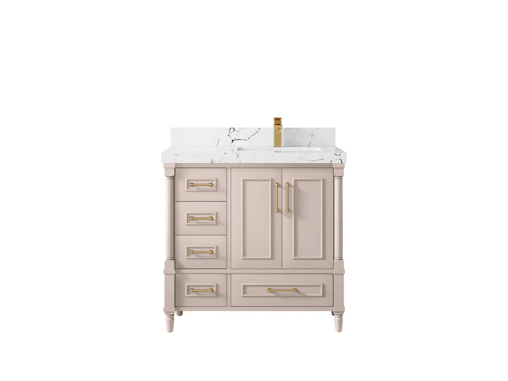Aberdeen 36 in. W x 22 in. D Right Offset Sink Bathroom Vanity - photo 34