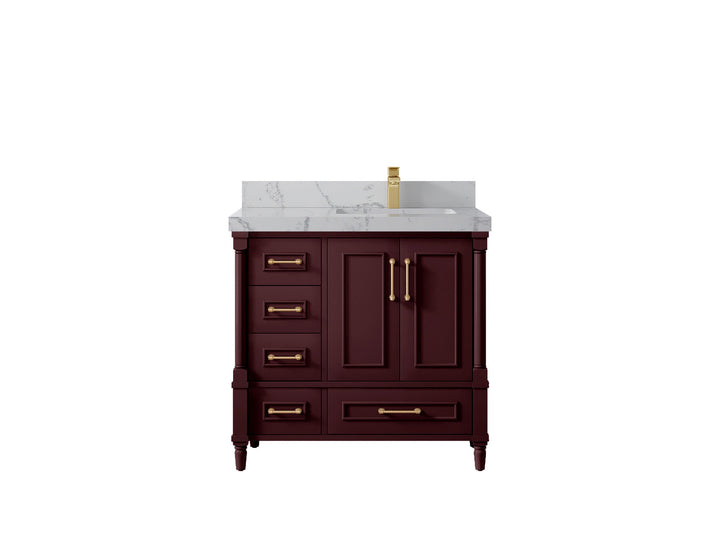 Aberdeen 36 in. W x 22 in. D Right Offset Sink Bathroom Vanity - photo 38