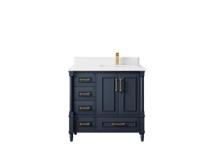 Aberdeen 36 in. W x 22 in. D Right Offset Sink Bathroom Vanity - photo 26