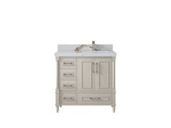 Aberdeen 36 in. W x 22 in. D Right Offset Sink Bathroom Vanity - photo 12