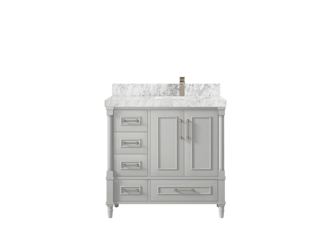 Aberdeen 36 in. W x 22 in. D Right Offset Sink Bathroom Vanity - Willow Bath and Vanity