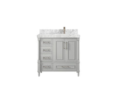 Aberdeen 36 in. W x 22 in. D Right Offset Sink Bathroom Vanity - photo 16