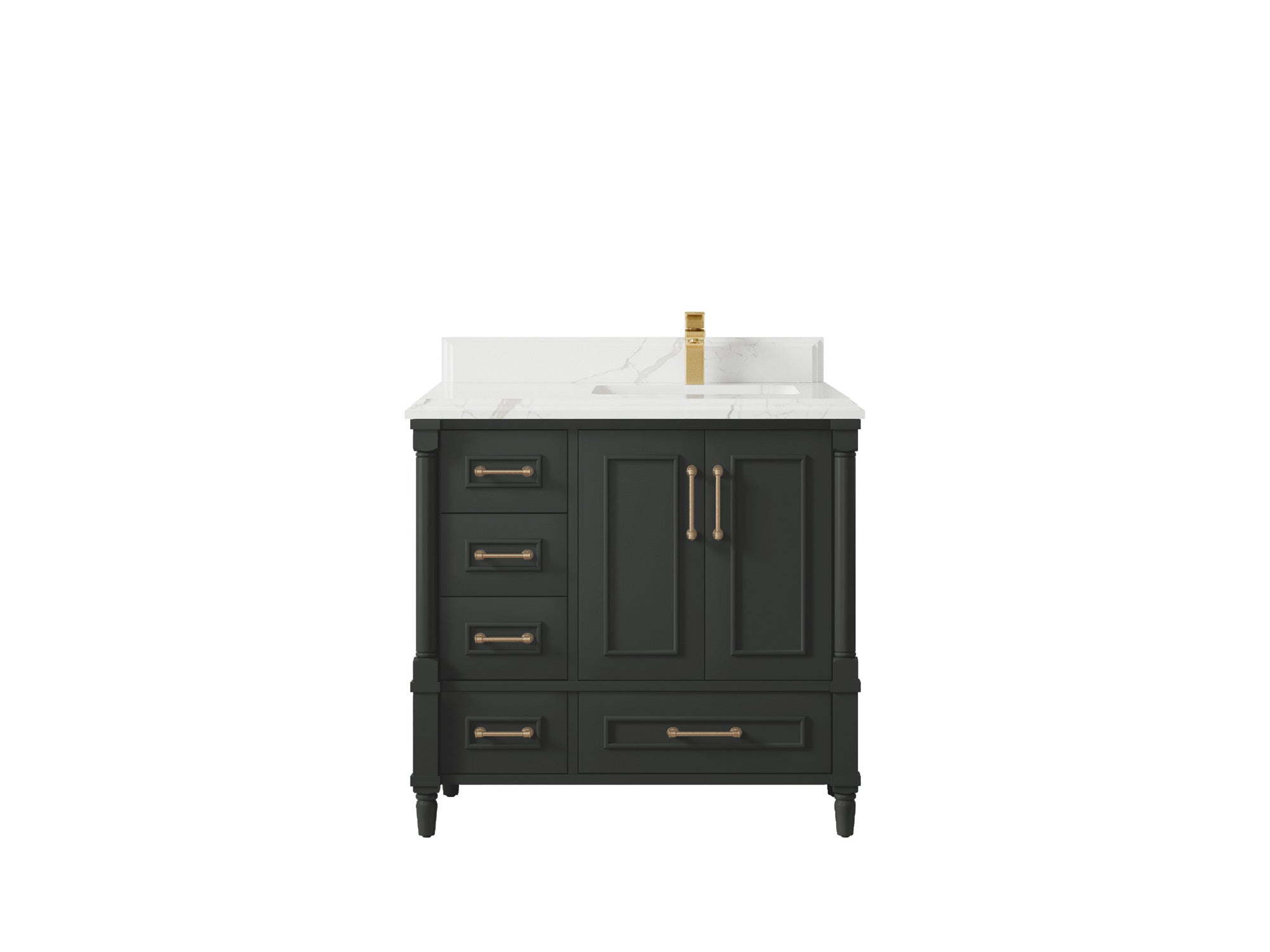 Aberdeen 36 in. W x 22 in. D Right Offset Sink Bathroom Vanity - Willow Bath and Vanity