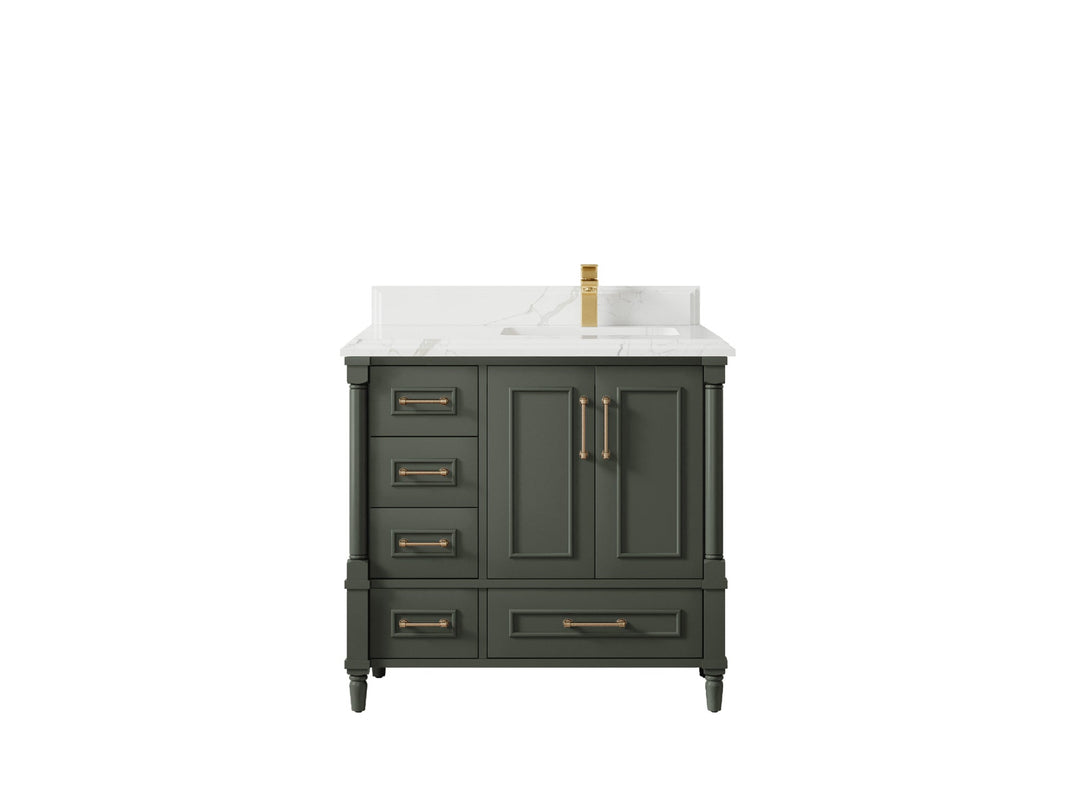 Aberdeen 36 in. W x 22 in. D Right Offset Sink Bathroom Vanity - Willow Bath and Vanity