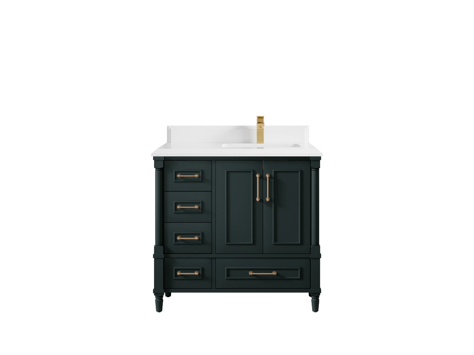 Aberdeen 36 in. W x 22 in. D Right Offset Sink Bathroom Vanity - Willow Bath and Vanity