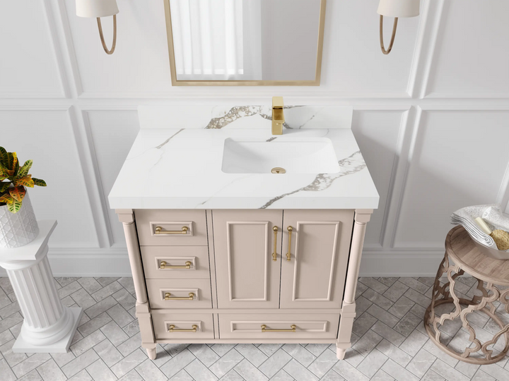 Aberdeen 36 in. W x 22 in. D Right Offset Sink Bathroom Vanity - photo 13