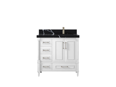 Aberdeen 36 in. W x 22 in. D Right Offset Sink Bathroom Vanity - Willow Bath and Vanity