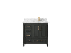 Aberdeen 36 in. W x 22 in. D Right Offset Sink Bathroom Vanity - photo 20
