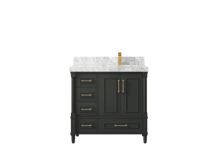 Aberdeen 36 in. W x 22 in. D Right Offset Sink Bathroom Vanity - photo 20