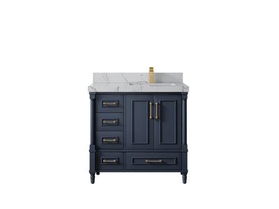 Aberdeen 36 in. W x 22 in. D Right Offset Sink Bathroom Vanity - Willow Bath and Vanity