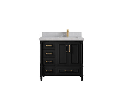 Aberdeen 36 in. W x 22 in. D Right Offset Sink Bathroom Vanity - Willow Bath and Vanity