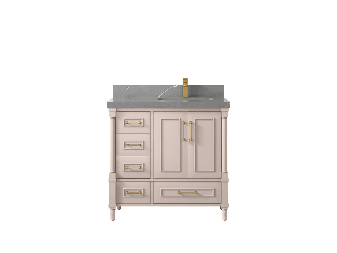 Aberdeen 36 in. W x 22 in. D Right Offset Sink Bathroom Vanity - Willow Bath and Vanity