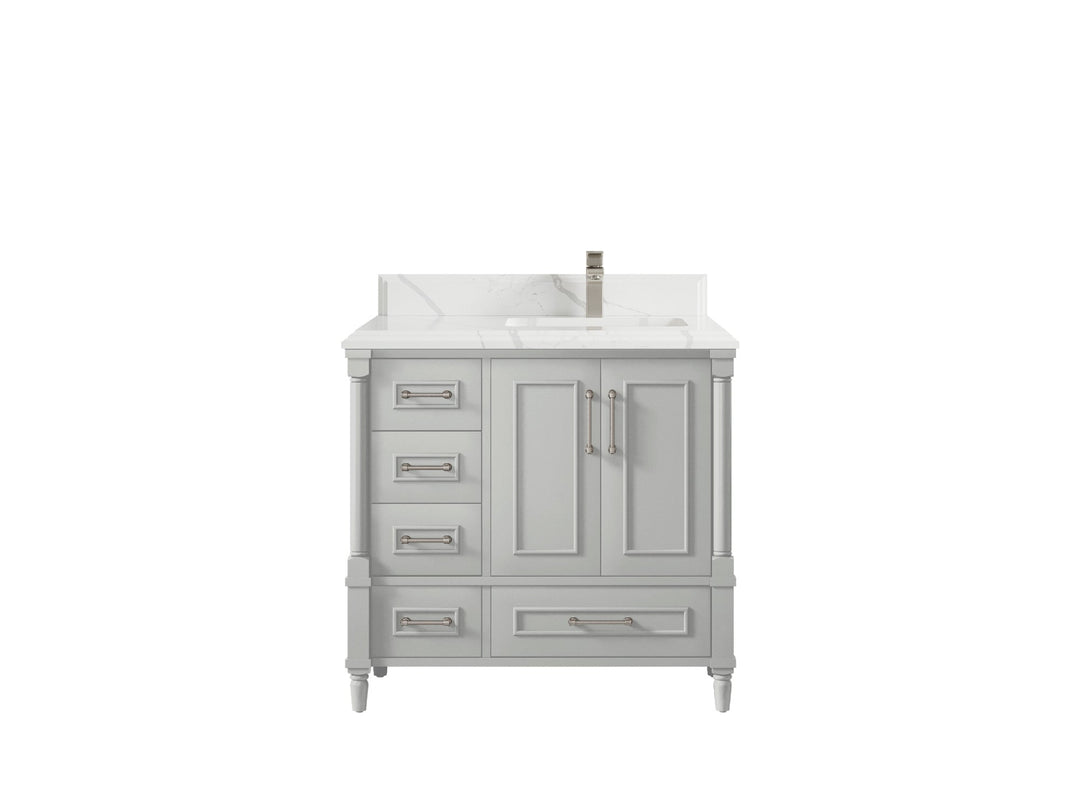 Aberdeen 36 in. W x 22 in. D Right Offset Sink Bathroom Vanity - Willow Bath and Vanity